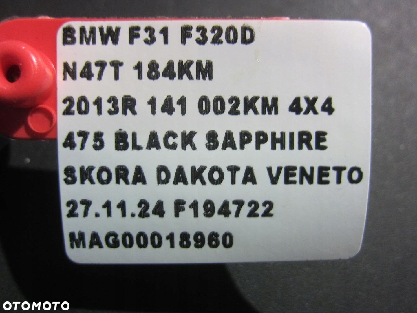 BMW F31 F20 F30 4X4 PÓŁOŚ PRAWA PRZEDNIA PRAWY PRZÓD 7597694 31607597694 - 13