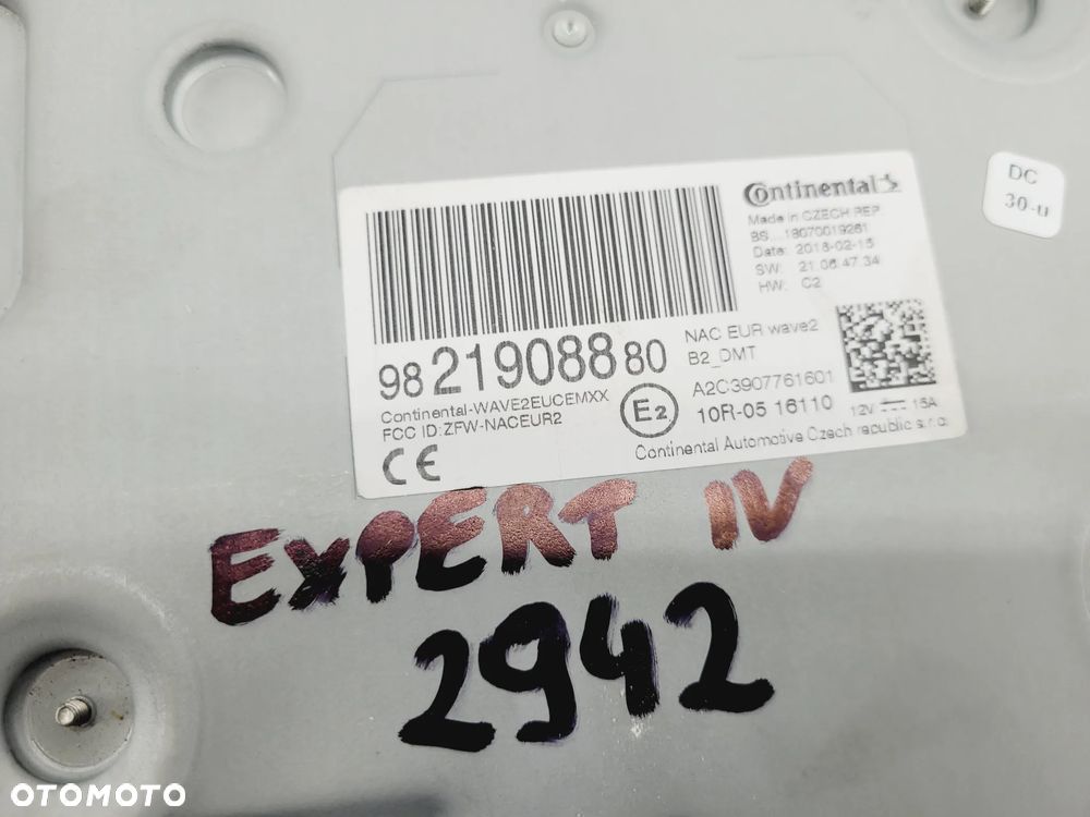 RADIO EXPERT JUMPY III PROACE II VIVARO C 2016-  CZĘŚCI - 4