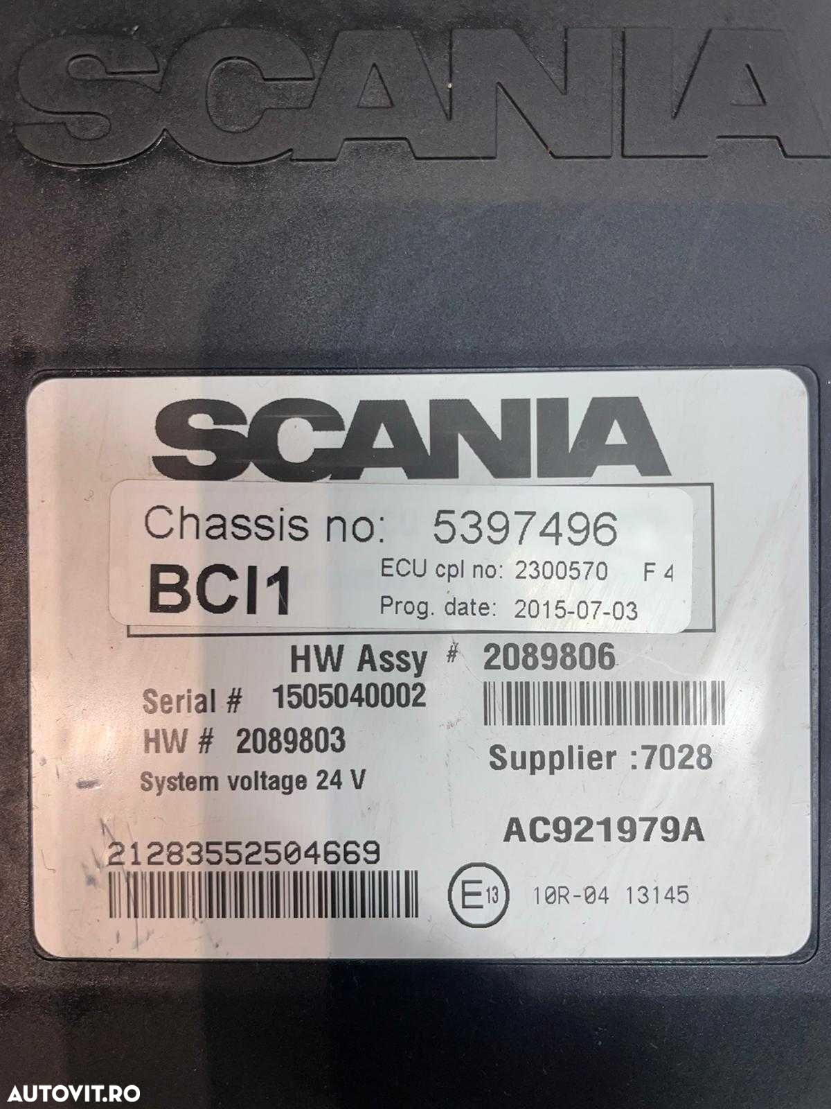 Scania BWE BCI1 ECU Calculator 2628720, 2564431, 2089806, 2392411 - 2
