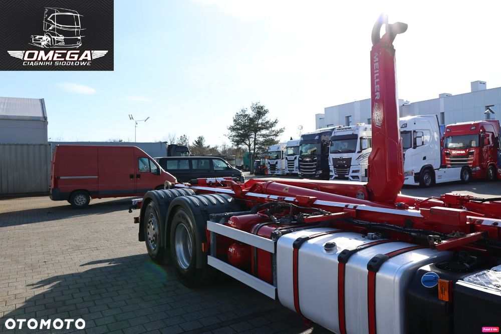 Scania R 450 Hakowiec // Oś skrętna // MEILLER // Klima postojowa / - 15