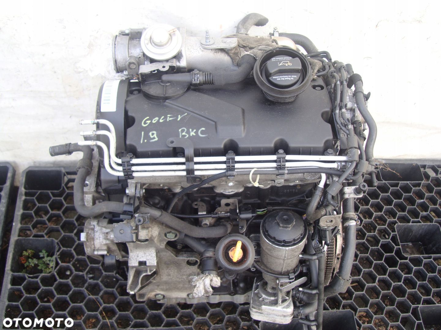 SILNIK KOMPLETNY BKC TURBINA UKŁAD PALIWOWY VW GOLF 1,9 TDI 04-09 - 3