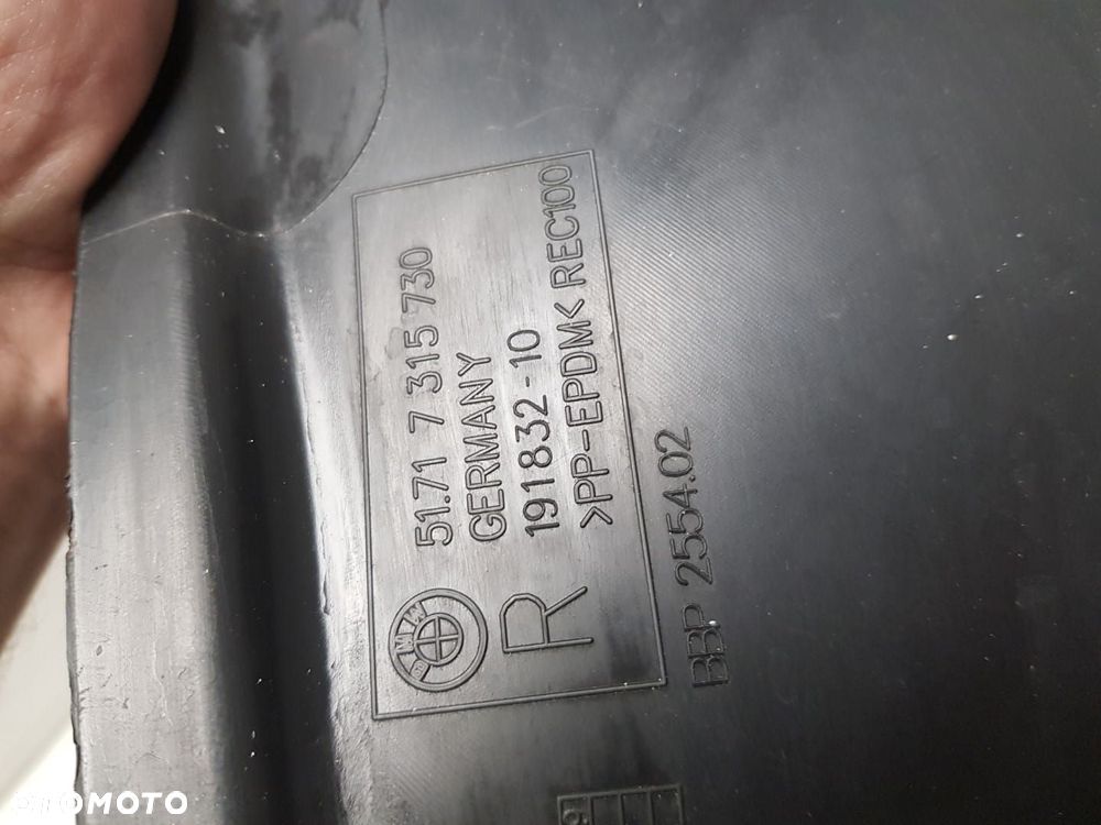 NADKOLE PRAWE CZEŚĆ 2 PRZEDNIE BMW 3 18-24r  G20 G21 ORYGINAŁ 7315730 - 4