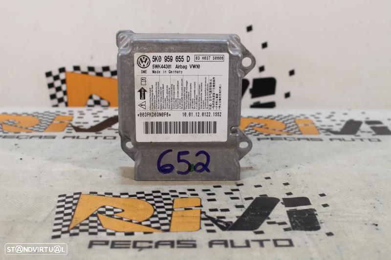 Centralina De Airbags Volkswagen Golf Vi (5K1)  5K0959655d / 5Wk44301 - 1