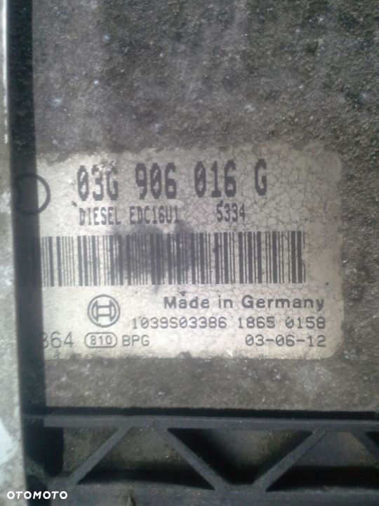 Audi A3 8P 2.0 TDi 170KM kod BMN zestaw startowy komputer ECU 0281011364  03G906016G stacyjka klucze moduły i inne EU - 14
