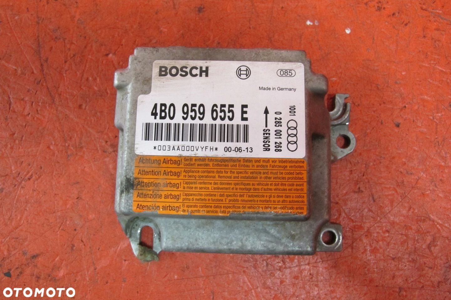 AUDI A6 C5 4B 4B2 4B5 MODUŁ SENSOR AIRBAG 4B0959655E - 1