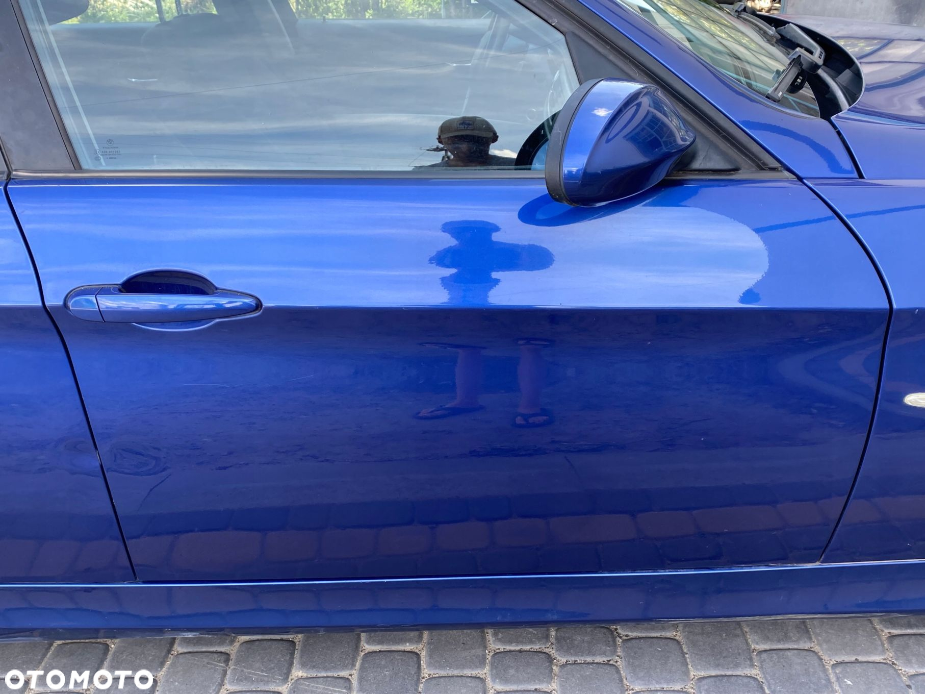 BMW E90 E91 LIFT DRZWI PRAWE PRAWY PRZÓD MONTEGOBLAU METALLIC SCHWARZ - 2