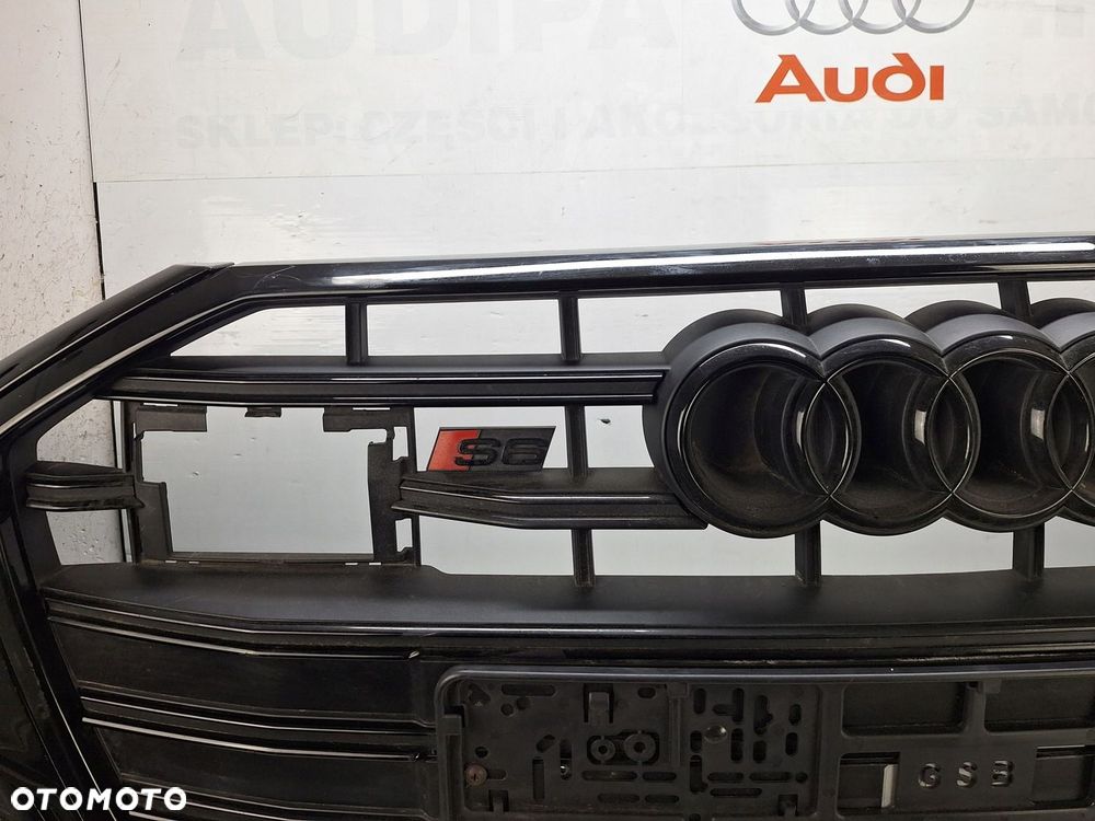 ZDERZAK AUDI S6 C8 4K 4K0 2018-2024 BLACK EDITION GRILL DYFUZOR ATRAPA - 3