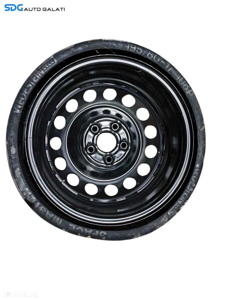 Roata Janta Rezerva Slim 5x120 195 80 R17 17 Volkswagen Touareg 2.5 TDI 2003 - 2010 Cod 7L6601027B [L2857] - 6