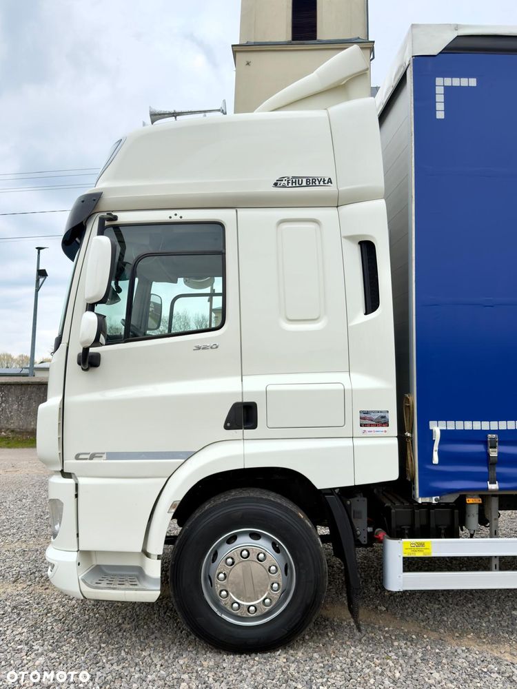 DAF CF320 / FIRANKA / WINDA  / 22 PALETY / KLIMA POSTOJOWA / E6 / 9300 ŁADOWNOŚĆ / NISKI PRZEBIEG / AUTOMAT / SYPIALKA /JEDEN WŁAŚCICIEL / SPROWADZONY / PALET / 2019 / - 10