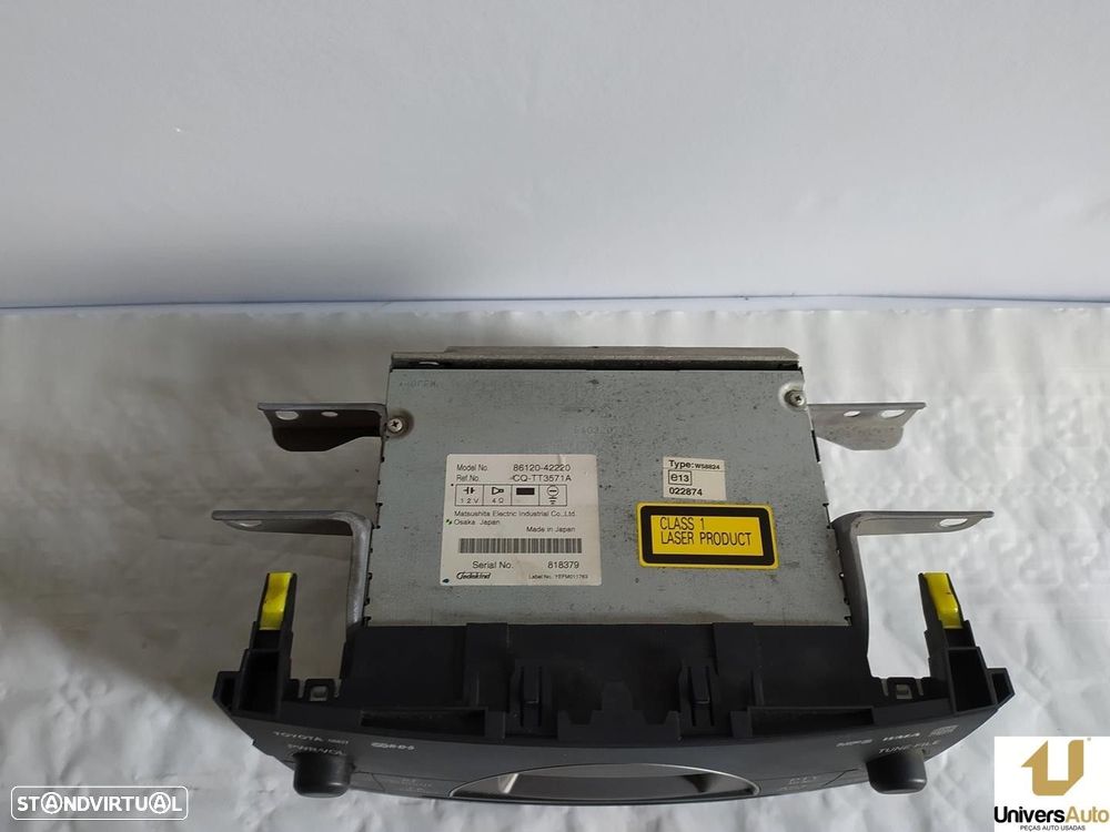 SISTEMA AUDIO / RADIO CD TOYOTA RAV 4 III 2008 -8612042220 - 2