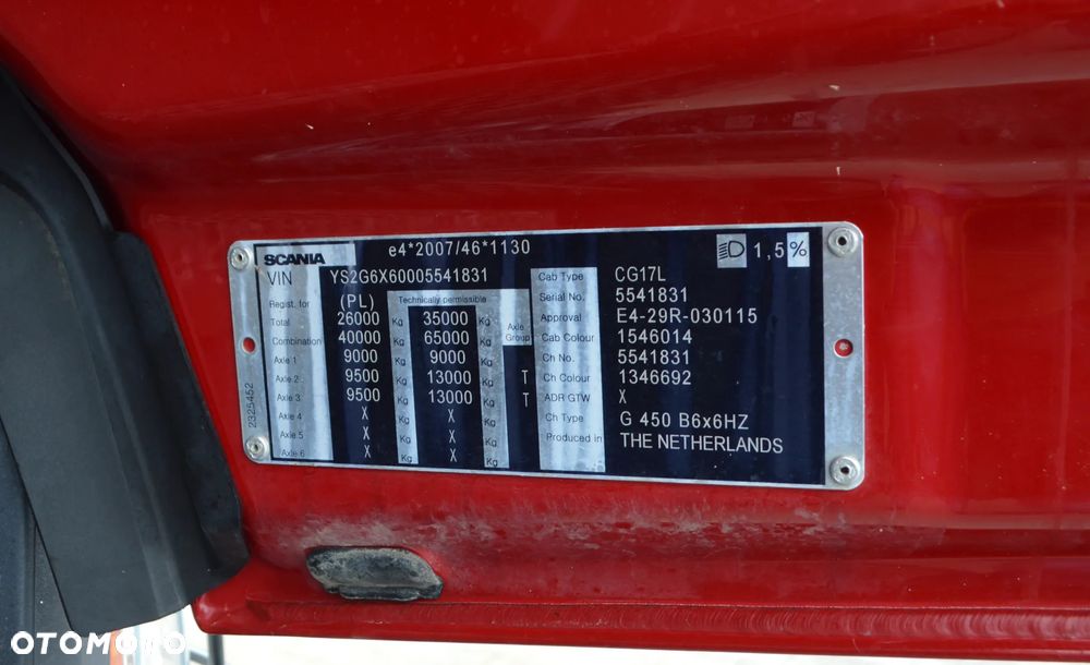 Scania G 450 / F.X MEILLER D 316 - 29