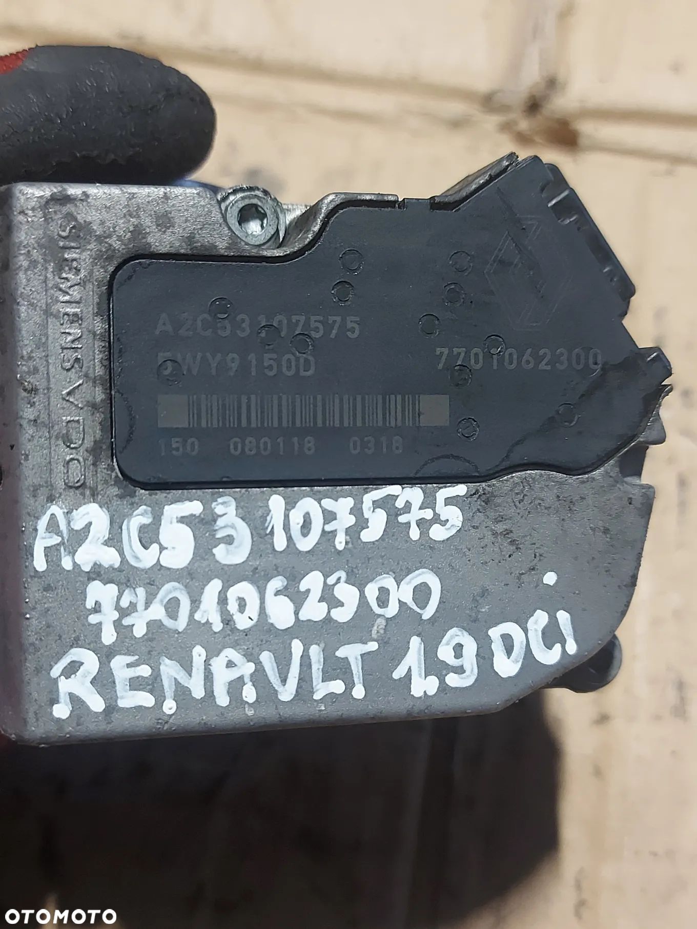 PRZEPUSTNICA RENAULT 1.9 DCI A2C53107575 7701062300 - 1