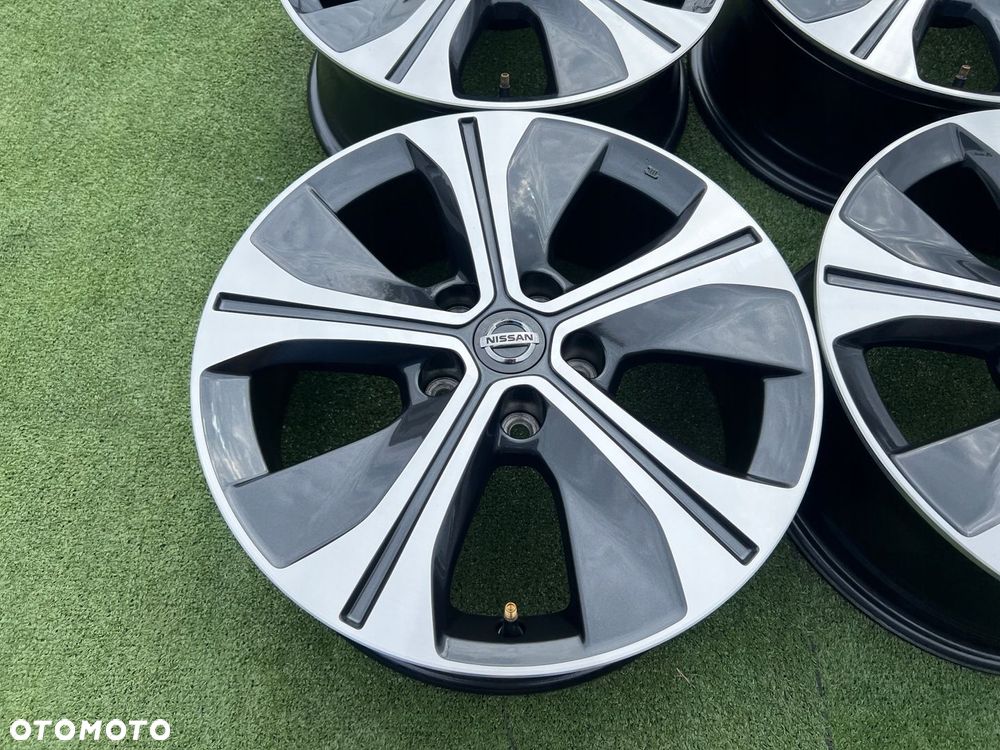 KOMPLET FELG FELGI ALU NISSAN LEAF QASHQAI TOWNSTAR 17 ET45 ORYGINALNE - 5