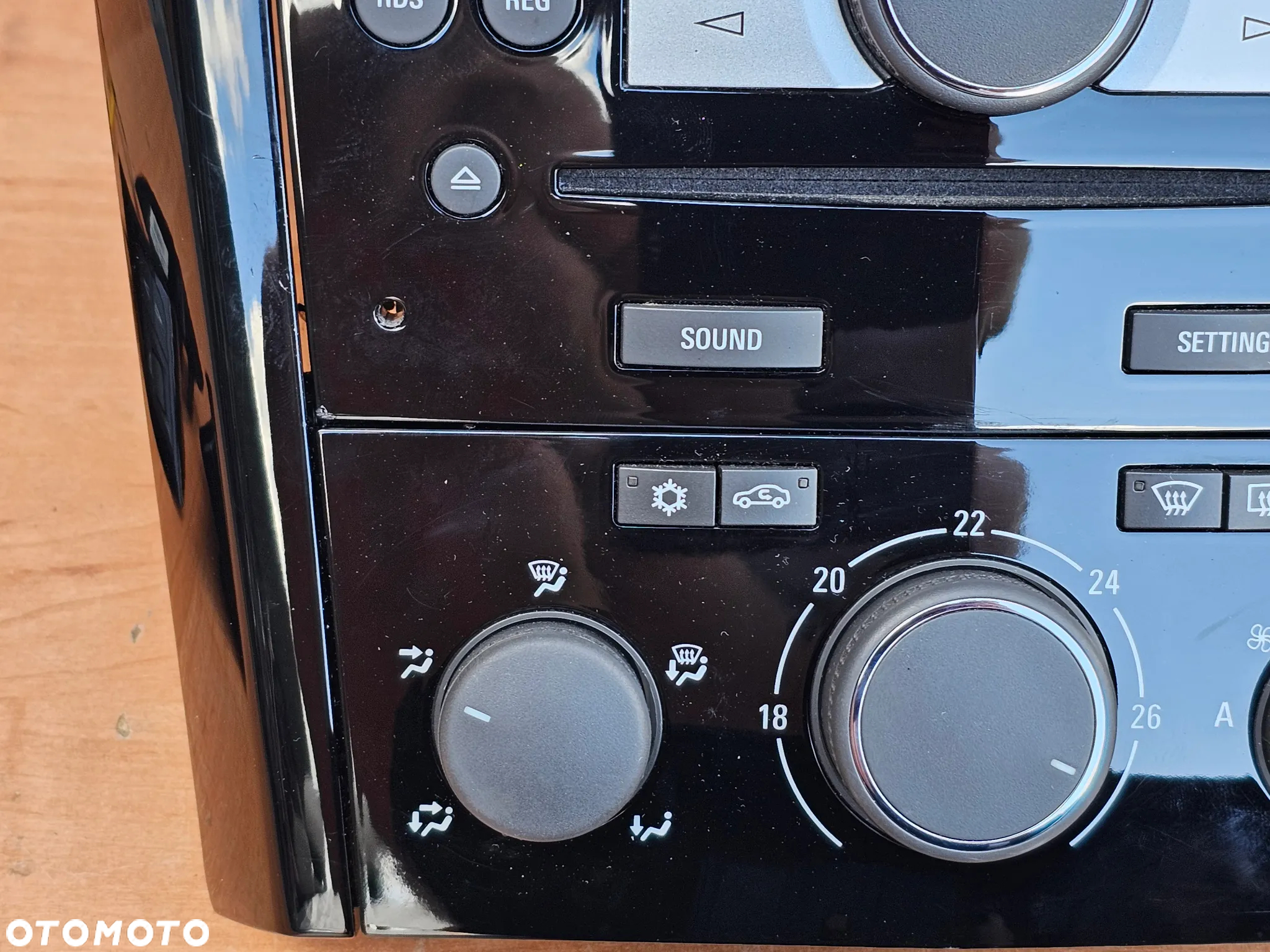 RADIO CD 30 PANEL MULTIFUNKCJA RAMKA OPEL ASTRA H ZESTAW PIANO BLACK CZARNE - 7