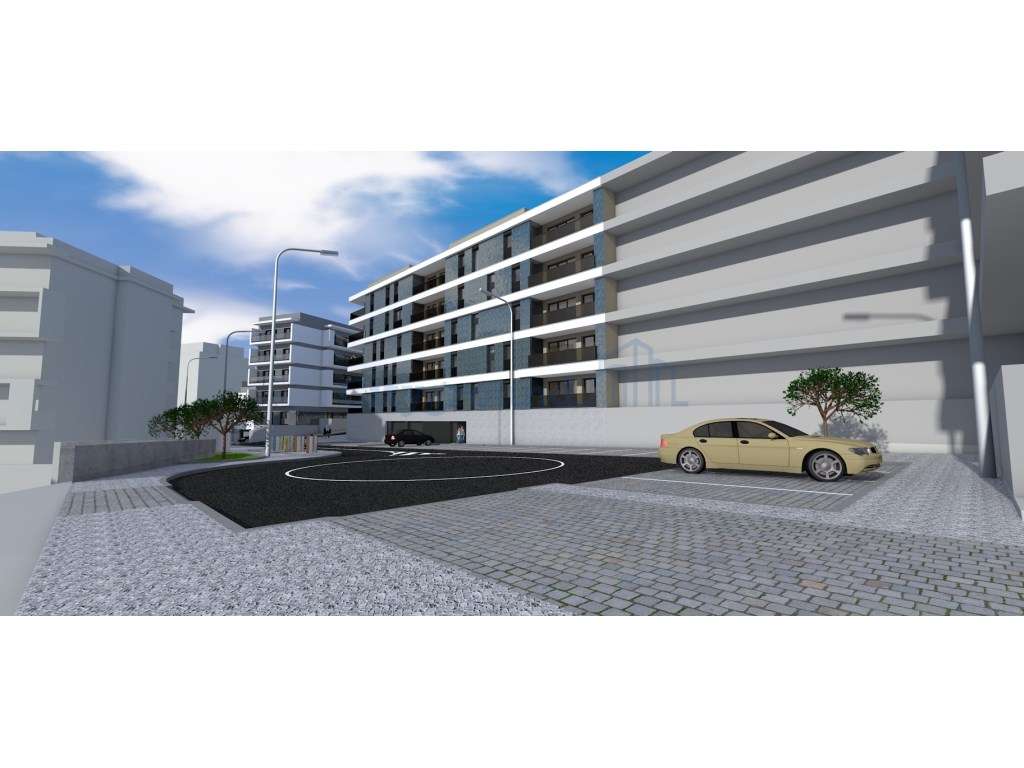 T2 Novo com varanda e garagem bem localizado em Leiria - Grande imagem: 5/14
