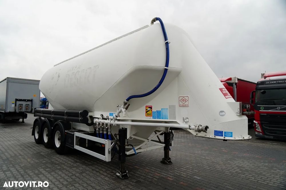 Feldbinder REMORCA CIMENT / 2 COMPARTIMENTE / 37.000 L / SILOC / PENTRU MATERIALE VRAC / JANTE DIN ALIAJ - 2