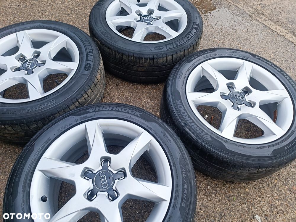 5x112 Felgi Aluminiowe Alufelgi 16 Koła Lato Letnie AUDI 4F0 Q2 Q3 A4 B5 B6 B7 A6 C5 C6 TT A3 8P 8V 5mm Legnica ALU-RAD 205/55 - 8