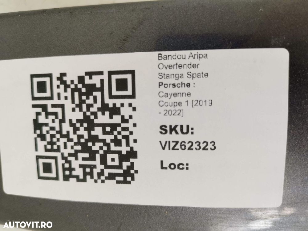 Bandou Aripa Overfender Stanga Spate Porsche  Cayenne Coupe 1 2019 202 - 4