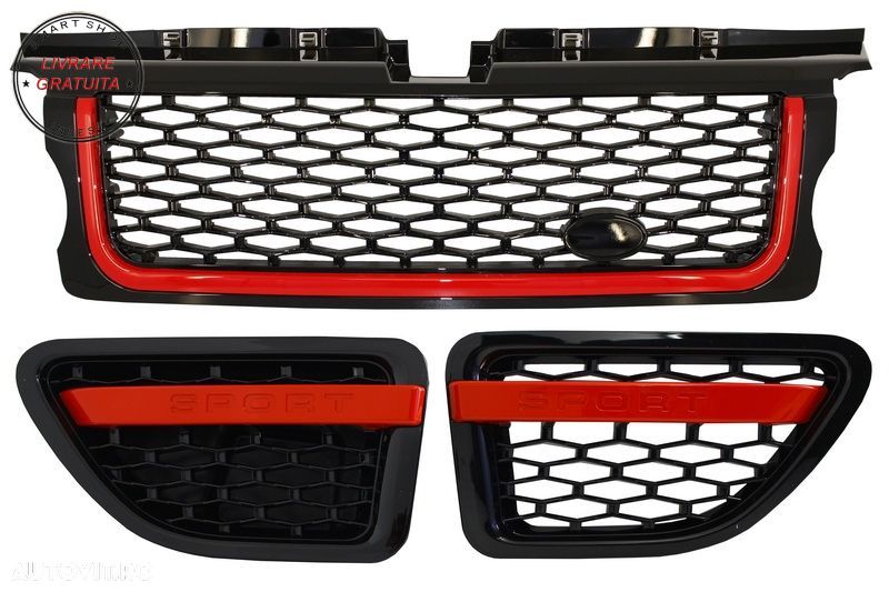 Ansamblu Grila Centrala si Grile Laterale Land Range Rover Sport L320 (2005-2008) - livrare gratuita - 1