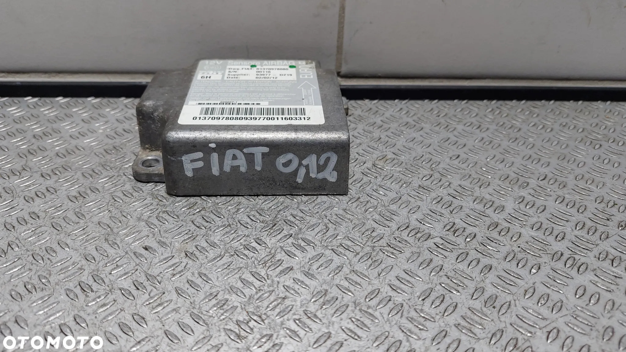 MODUŁ PODUSZKI POWIETRZNEJ SENSOR FIAT DUCATO NR 01370978080 - 3