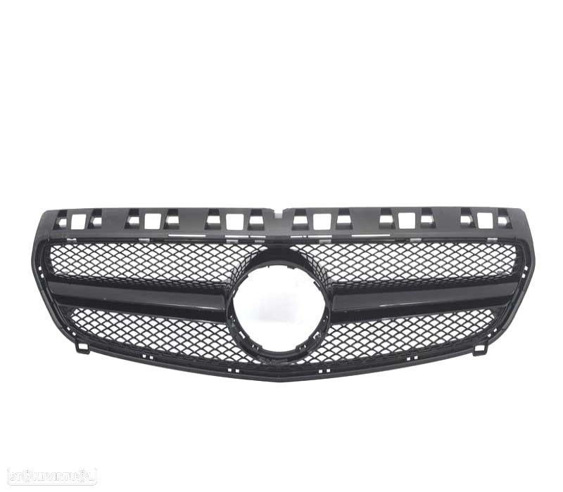GRELHA FRONTAL MERCEDES CLASE A W17612-15 LOOK AMG A45 PRETO BRILHANTE - 3