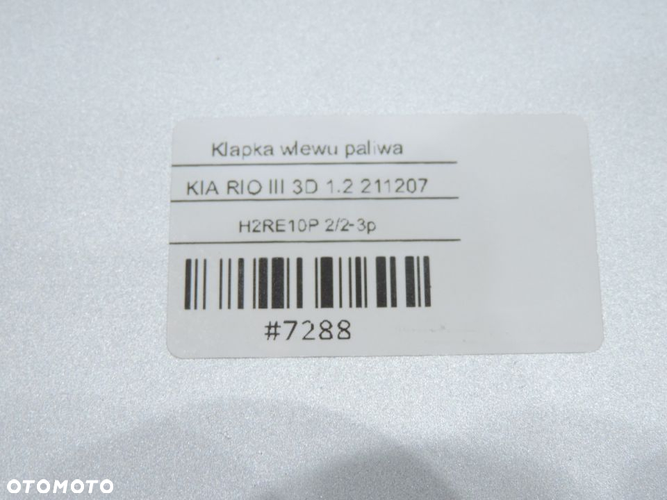 KLAPKA WLEWU PALIWA 3D KIA RIO III - 7