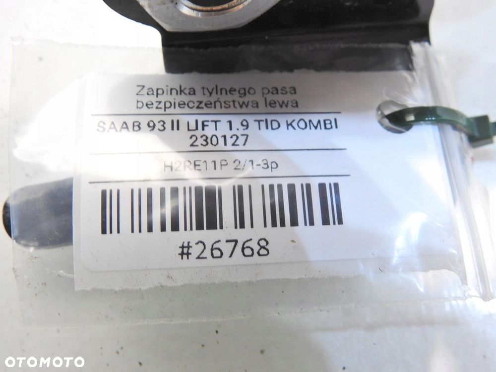 ZAPINKA PASA BEZPIECZEŃSTWA LEWY TYŁ SAAB 9-3 II - 4