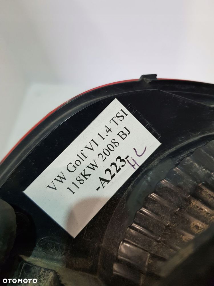 lampa lewa lewy tył w klapę 5k0945093k golf vi 1.4tsi 08r - 8