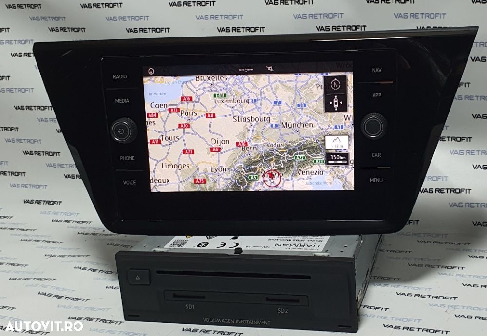 Navigatie Originala VW Tiguan 2 AD1 Touran MIB2 MIB 2 Discover Media - 7