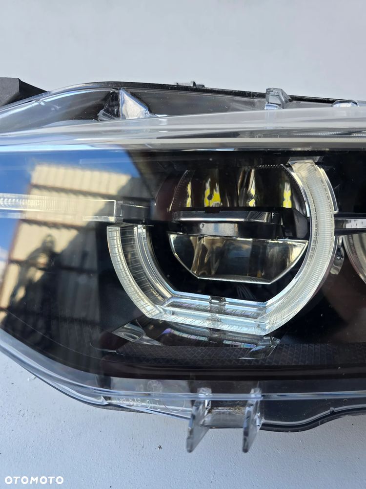 BMW 3 F30 F31 LCI LIFT LAMPA LEWA PRZÓD LED ADAPTIVE BLACK 8739565 - 4