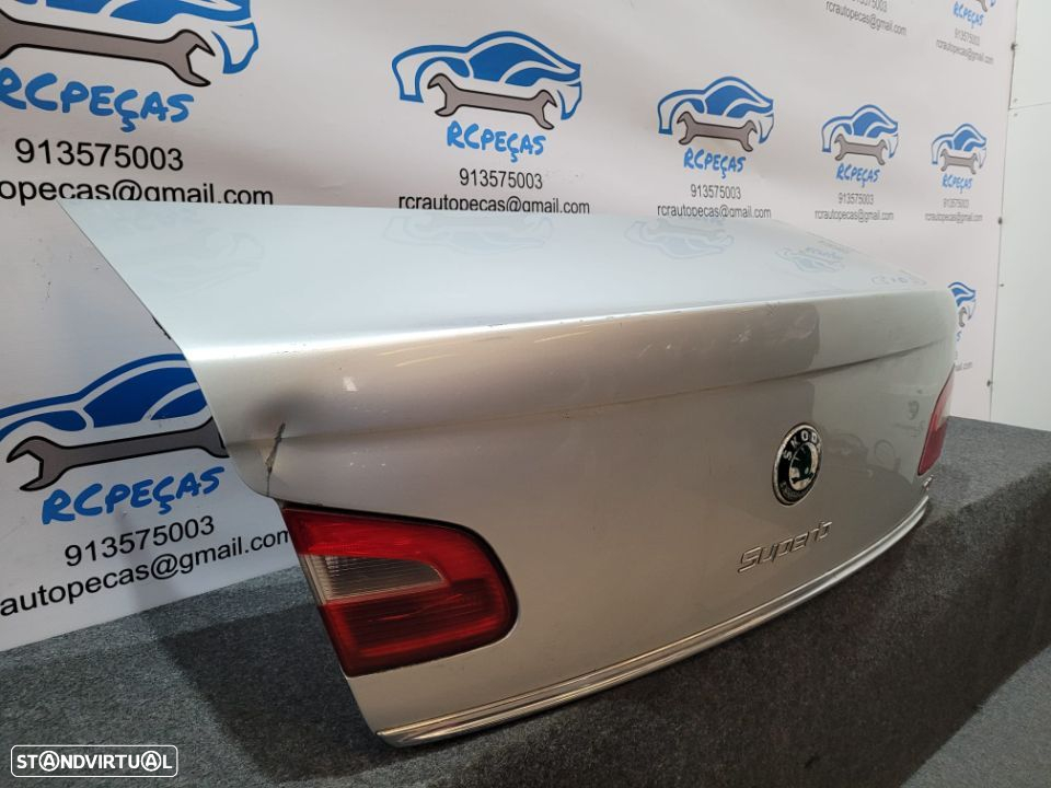 PORTA TAMPA MALA SKODA SUPERB II 2 MK2 SEDAN CARRO FECHO PUXADOR - 4