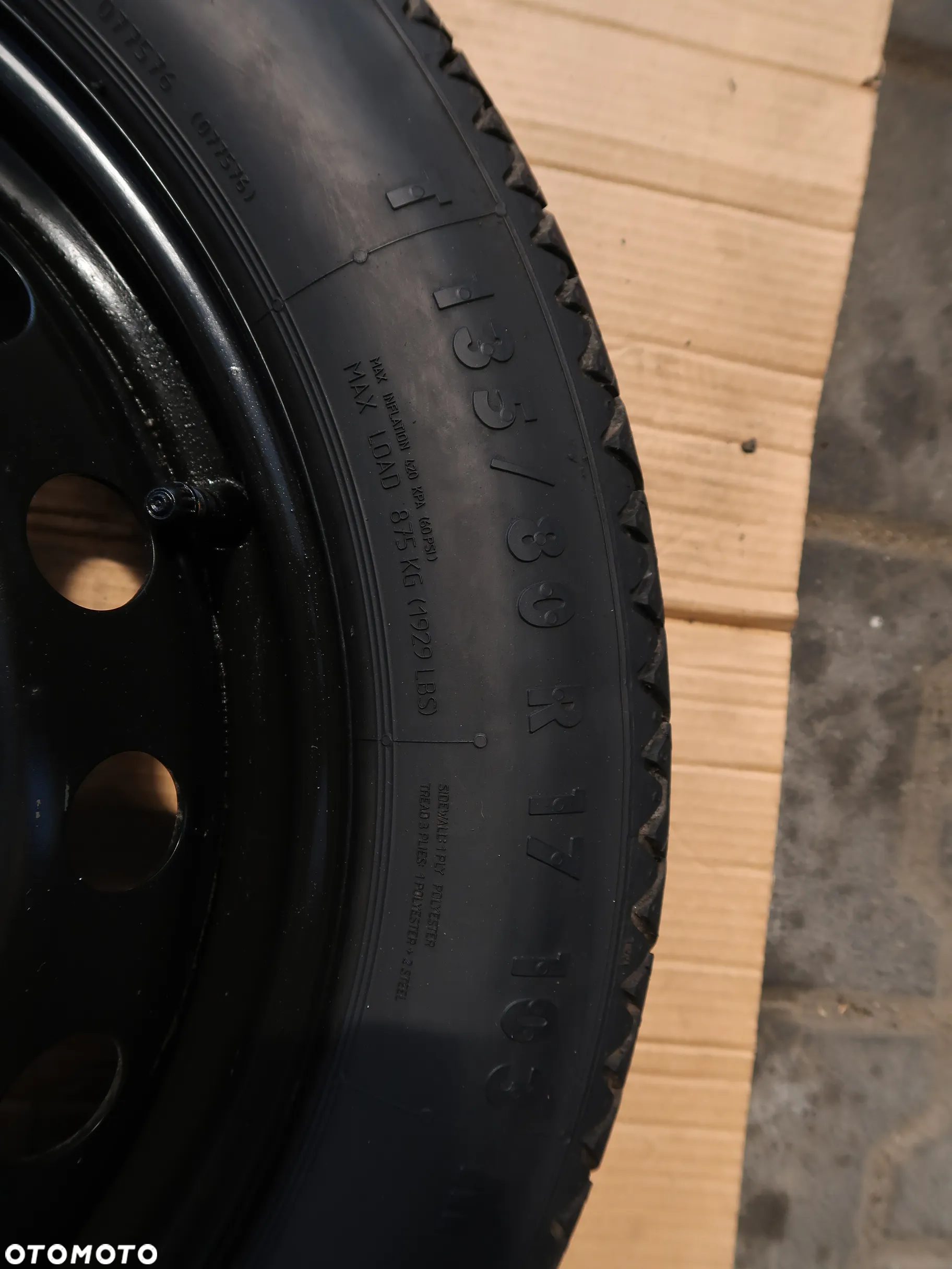 Koło zapasowe Renault Nissan Kia Hyundai 17'' 5x114,3 - 2