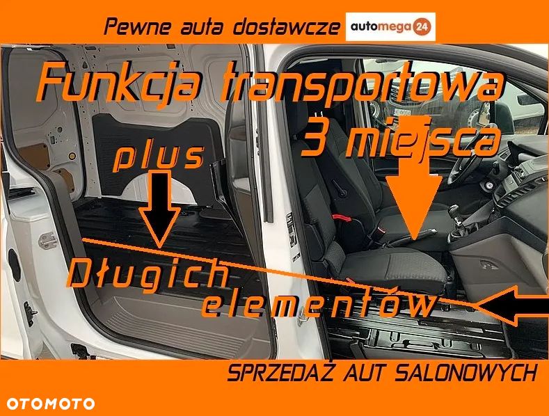 Ford Transit Connect VAN L2 Long Maxi 3 osobowy, 6 biegów, Ładowność 690kg, 2 Euro Palety, Homologacja cięż. VAT-1 - 40