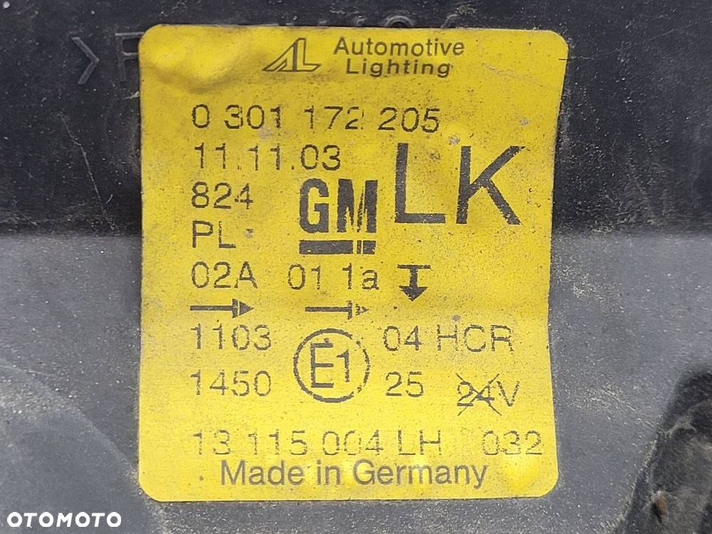 REFLEKTOR LEWY LAMPA LEWA OPEL CORSA C EUROPA - 13