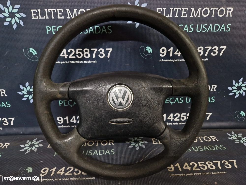 Volante usado pele com airbag VW SHARAN 4 braços - 3