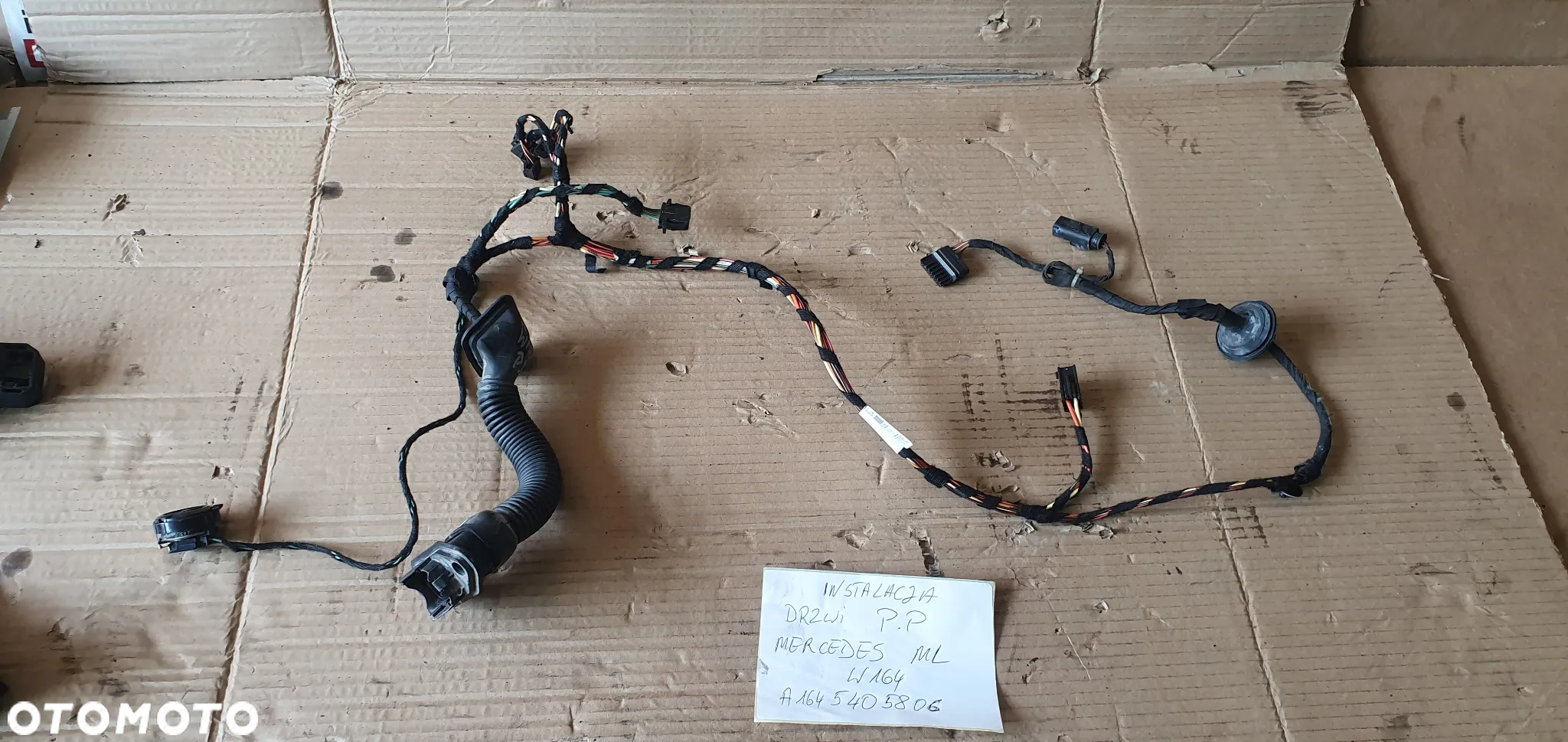 Wiązka instalacja drzwi prawy przód Mercedes ML W164 A1645405806 - 7