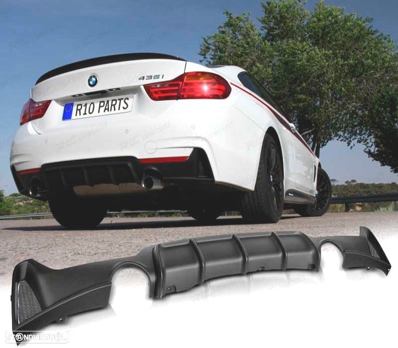DIFUSOR TRASEIRO BMW F32 F33 F36 LOOK M PERFORMANCE ABS - 1