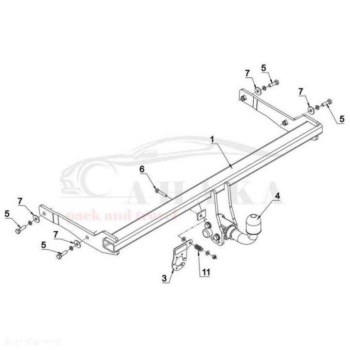 Hak Holowniczy Automat Do Vw Volkswagen Passat B8 Sedan Od 2014 - 3