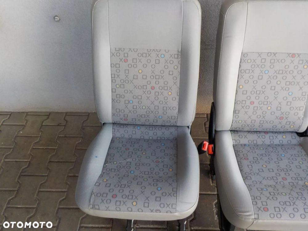 VW T5 T6 FOTEL FOTELE SIEDZENIA RZĄD ŚRODKOWY TYŁ XOXO - 5
