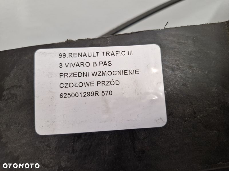 renault trafic iii 3 vivaro b pas przedni wzmocnienie czołowe przód 625001299r - 4