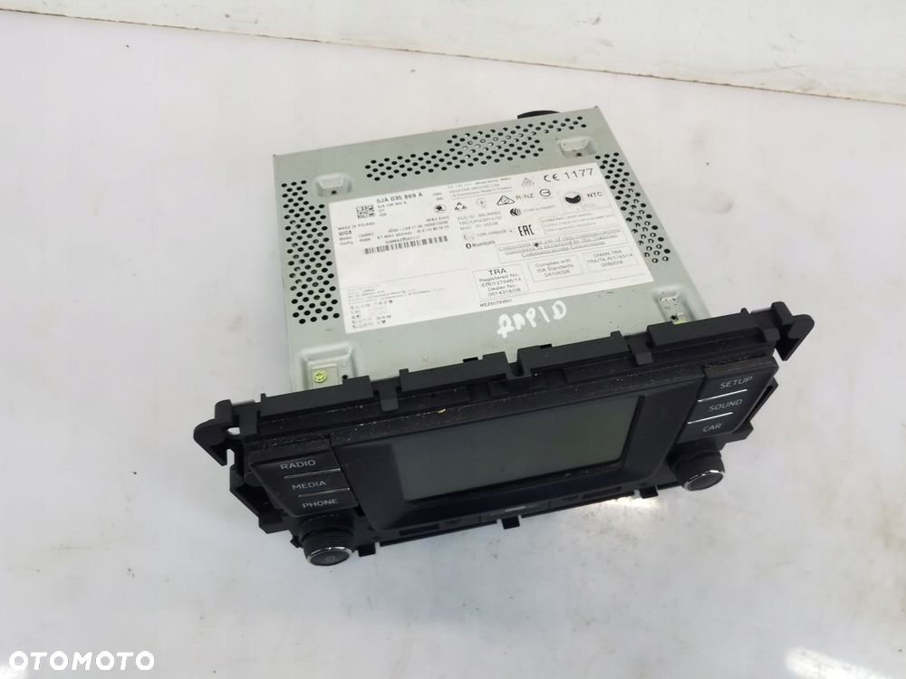 radio skoda rapid 5ja035869a - 3