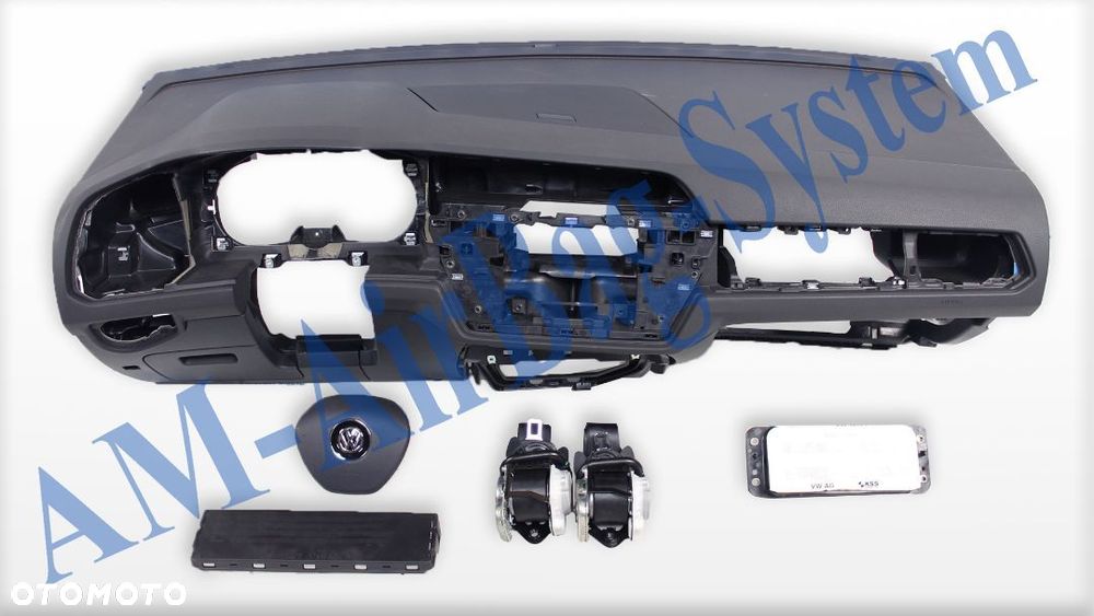 VW Touran 3 III 5T Deska Poduszki Pasy AirBag Konsola Kokpit Regeneracja Naprawa - 1
