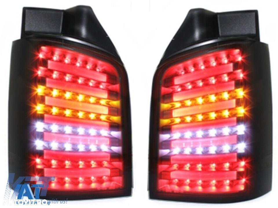 Stopuri LED compatibil cu VW T5 (04.2003-2009) Negru Fumuriu - 2