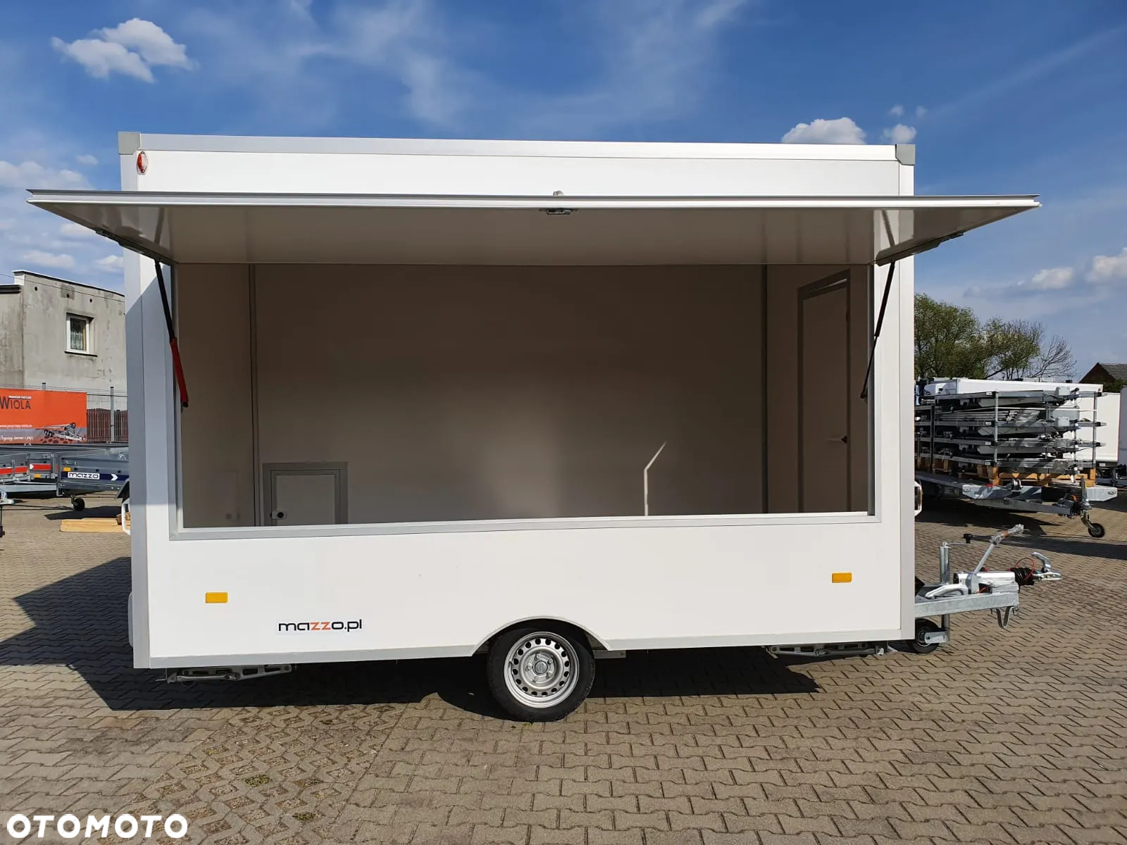 Niewiadów DOSTAWA 360x203x230! Przyczepa HANDLOWA Gastronomiczna dwuosiowa H13361H Ściany z LAMINATU! Jedno okno Koła 13C! - 17