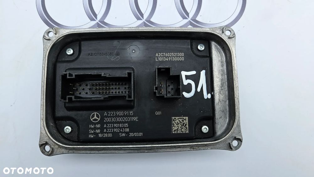 MERCEDES S-KLASA W223 przetwornica LED Moduł  A2239009115 - 3