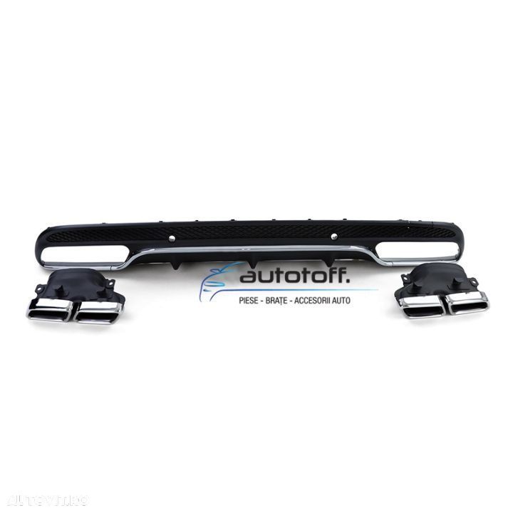 Difuzor bara spate Mercedes W205 C-Class (14-18) C63 Chrome Design - 1