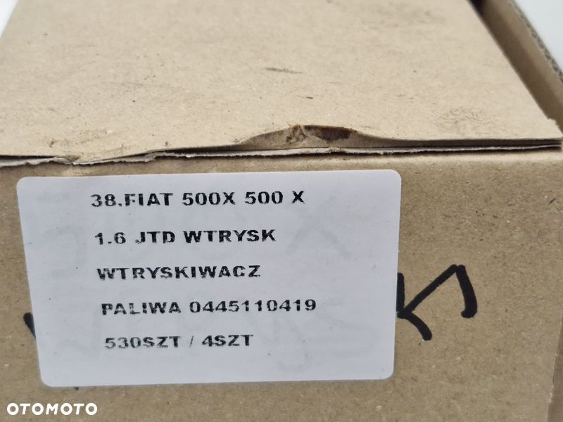 FIAT 500X 500 X 1.6 JTD WTRYSK WTRYSKIWACZ PALIWA 0445110419 - 5