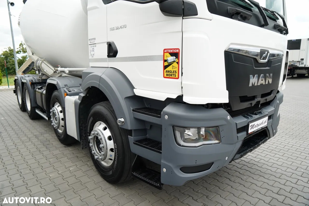 MAN TGS 32.470 / 8X4 / BETONIERĂ / 9 M3 / CIFA / JANTE DIN ALIAJ / EURO 6 / CONTRACT DE SERVICE POST-SERVICE - 7