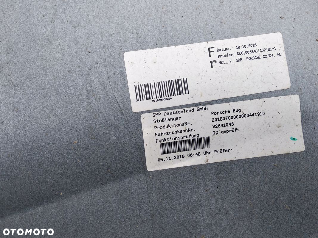 Porsche 911 991 Carrera GTS Lift zderzak przedni - 8