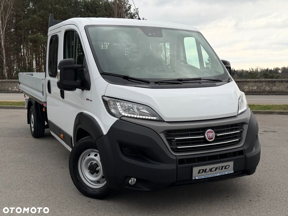 Fiat Ducato Doka 7 osób / Brygadowy / Paka 3.3m / Wzmacniany Maxi Koła 16" / Silnik Iveco 2.3 140km  / Ledy / Bogate wyposażenie / Zadbany jak nowy / 1 Właściciel / Salon PL / FV23% - 2